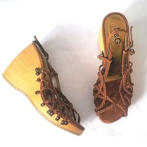 Dolce & Gabbana Brown Ankle Strap Sandals